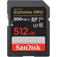 SanDisk 512GB Extreme PRO SDXC card|